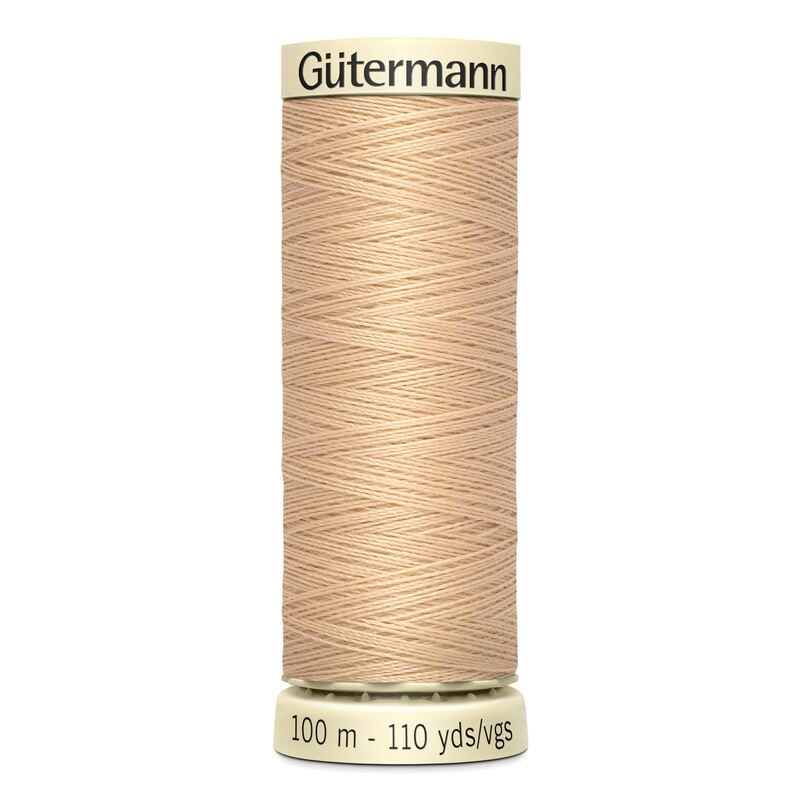 Gutermann Sew-all Thread 100m #421 SAND, 100% Polyester