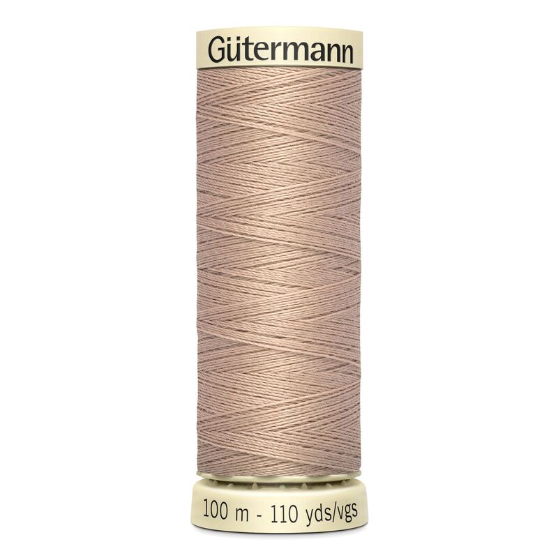 Gutermann Sew-all Thread 100m #422 DARK TAN, 100% Polyester