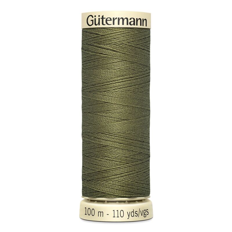 Gutermann Sew-all Thread 100m #432 DARK KHAKI GREEN, 100% Polyester