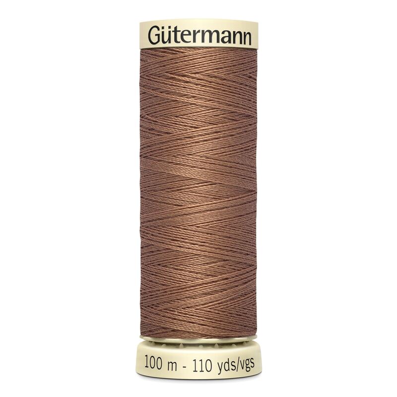 Gutermann Sew-all Thread 100m #444 MEDIUM MOCHA BEIGE, 100% Polyester