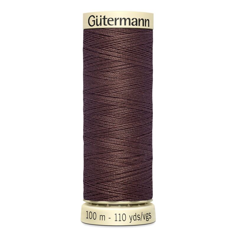 Gutermann Sew-all Thread 100m #446 LIGHT COFFEE BROWN, 100% Polyester