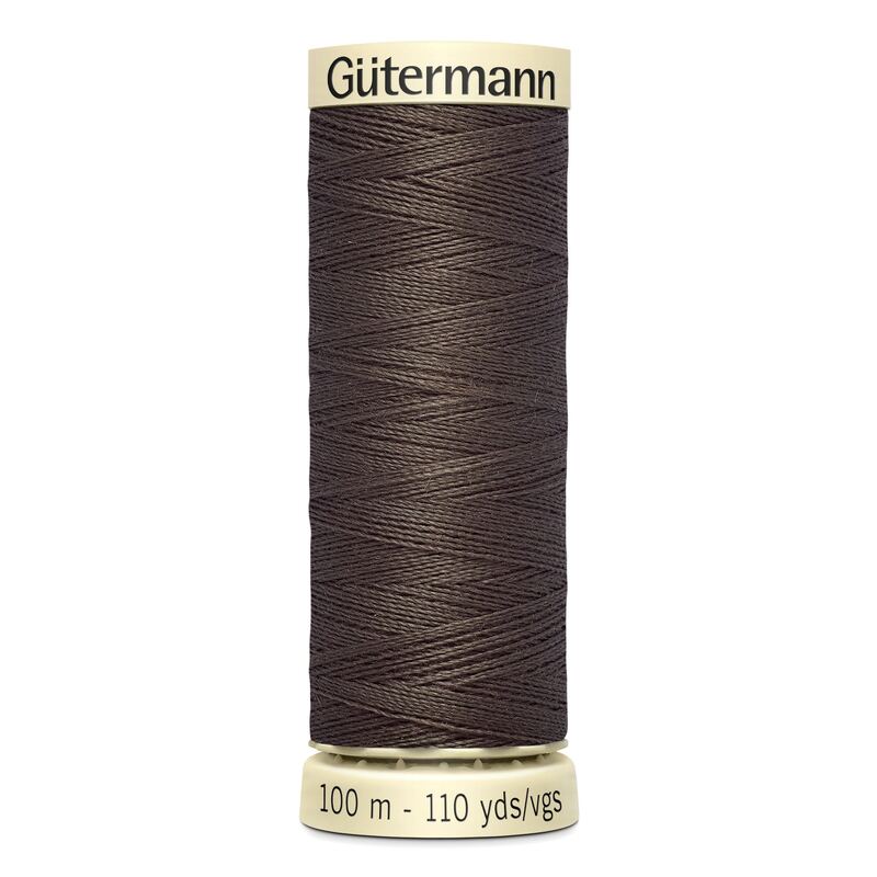 Gutermann Sew-all Thread 100m #480 DARK BROWN, 100% Polyester