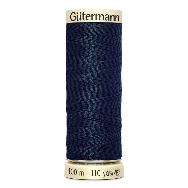 Gutermann Sew-all Thread 100m #487 DARK DENIM BLUE, 100% Polyester