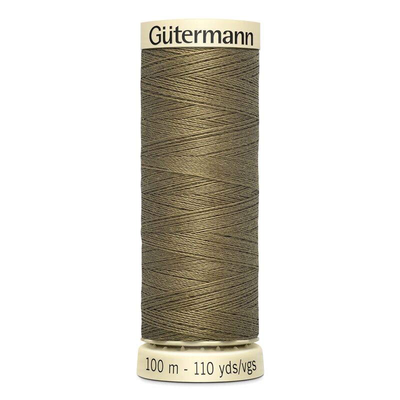 Gutermann Sew-all Thread 100m #528 DRAB BROWN, 100% Polyester
