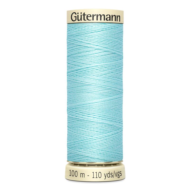Gutermann Sew-all Thread 100m #53 LIGHT AQUA BLUE, 100% Polyester