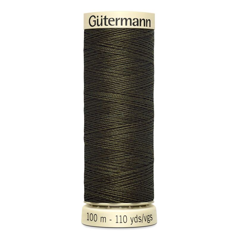 Gutermann Sew-all Thread 100m #531 ULTRA DARK KHAKI GREEN, 100% Polyester