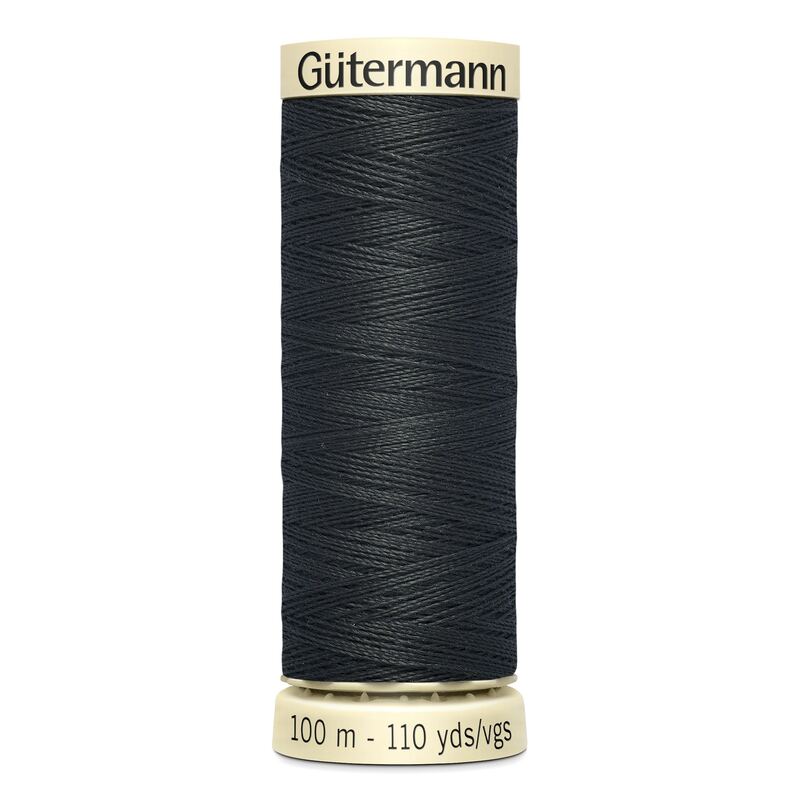 Gutermann Sew-all Thread 100m #542 VERY DARK GREY, 100% Polyester