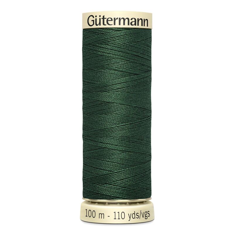 Gutermann Sew-all Thread 100m #555 VERY DARK KHAKI GREEN, 100% Polyester