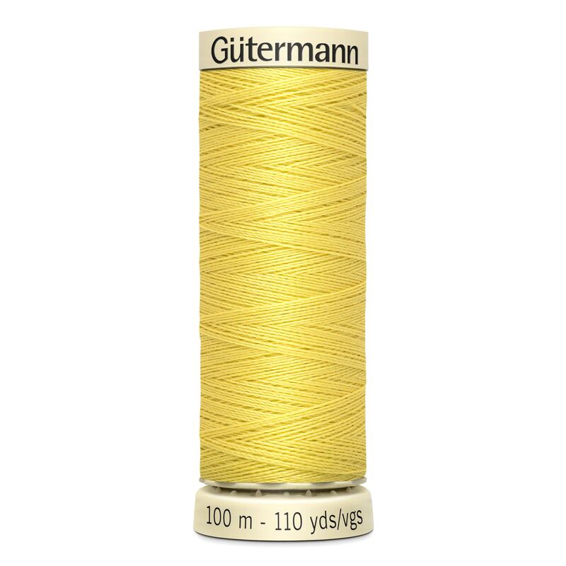 Gutermann Sew-all Thread 100m #580 YELLOW, 100% Polyester