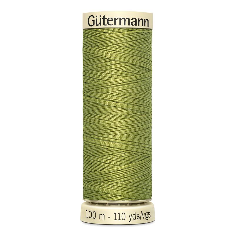 Gutermann Sew-all Thread 100m #582 LIGHT KHAKI GREEN, 100% Polyester