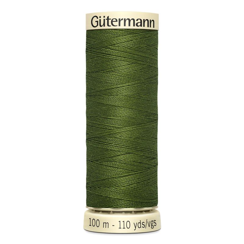 Gutermann Sew-all Thread 100m #585 DARK AVOCADO GREEN, 100% Polyester