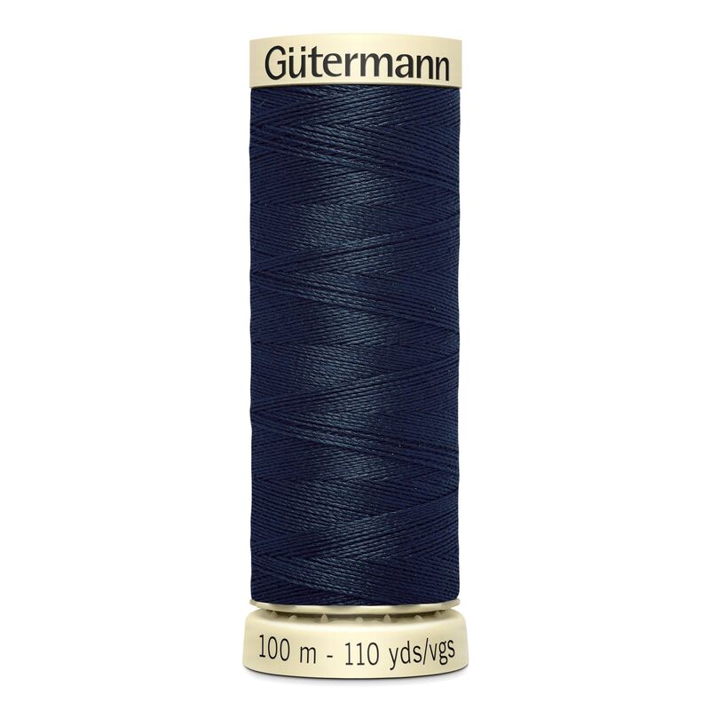 Gutermann Sew-all Thread 100m #595 ULTRA DARK STEEL BLUE, 100% Polyester