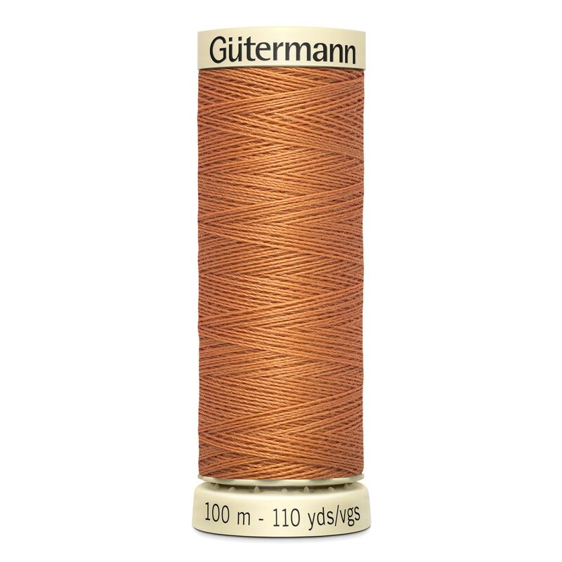 Gutermann Sew-all Thread 100m #612 LIGHT COPPER, 100% Polyester