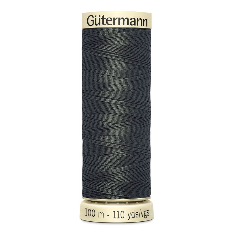 Gutermann Sew-all Thread 100m #636 ULTRA DARK BEAVER GREY, 100% Polyester