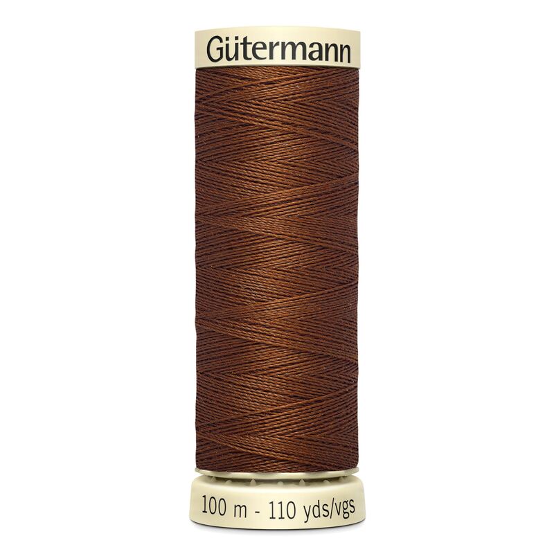 Gutermann Sew-all Thread 100m #650 LIGHT CHOCOLATE BROWN, 100% Polyester