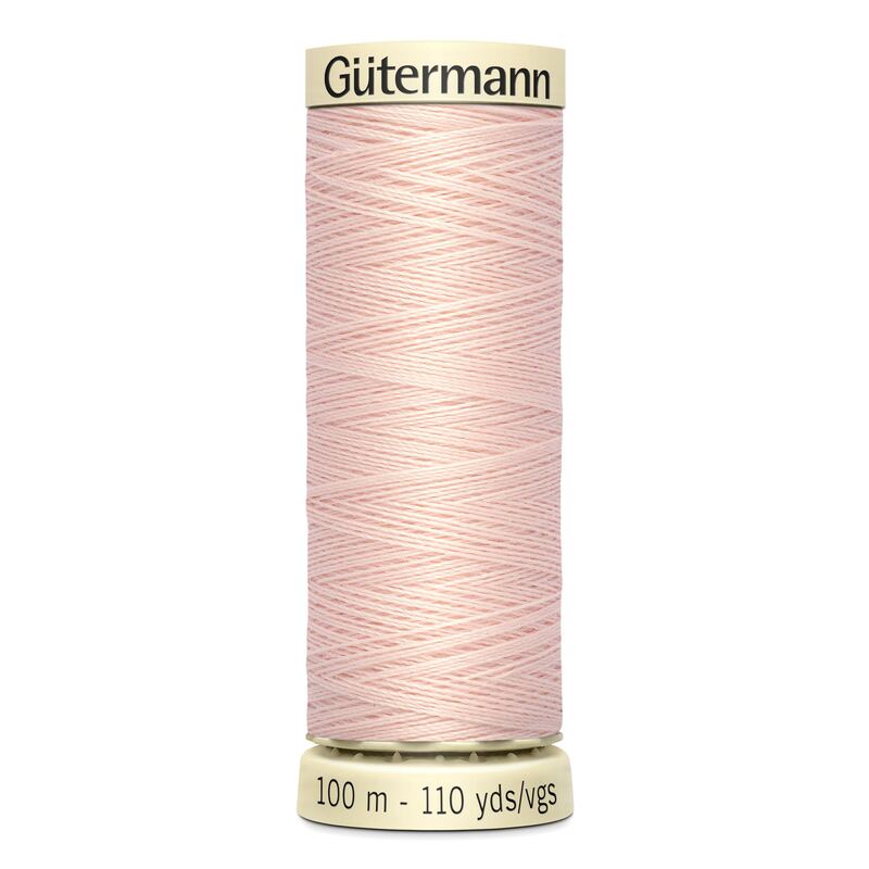 Gutermann Sew-all Thread 100m #658 VERY LIGHT PEACH, 100% Polyester