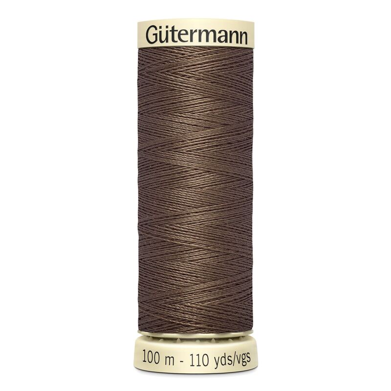 Gutermann Sew-all Thread 100m #672 BEIGE BROWN, 100% Polyester