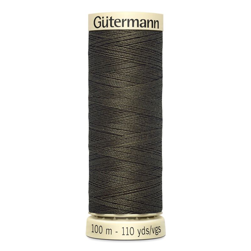 Gutermann Sew-all Thread 100m #673 DARK BROWN, 100% Polyester