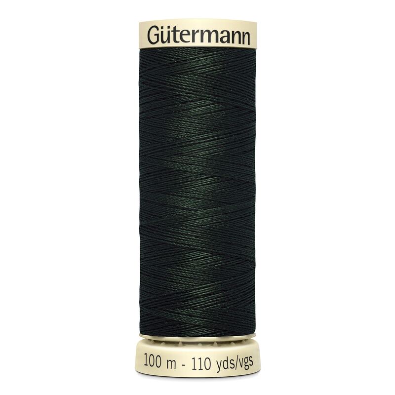 Gutermann Sew-all Thread 100m #687 ULTRA DARK GREEN, 100% Polyester