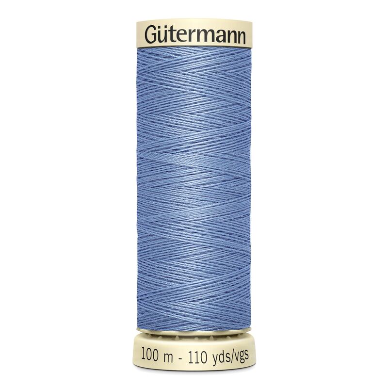 Gutermann Sew-all Thread 100m #74 LIGHT CORNFLOWER BLUE, 100% Polyester