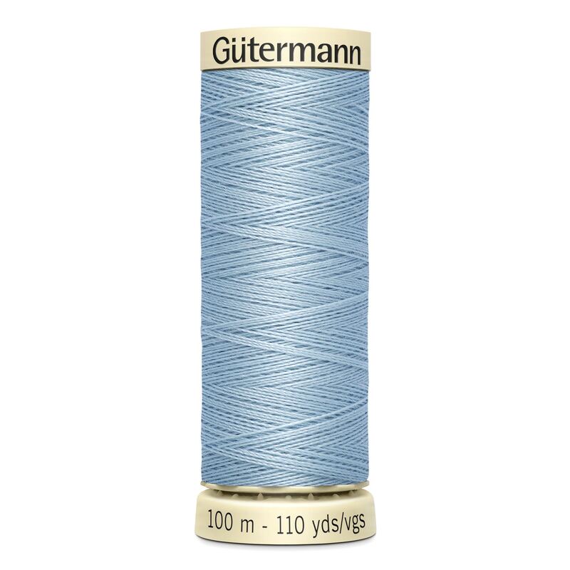 Gutermann Sew-all Thread 100m #75 PALE BLUE, 100% Polyester