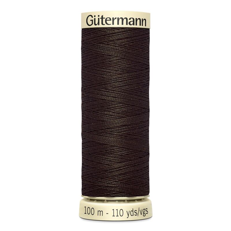 Gutermann Sew-all Thread 100m #769 DARK BROWN, 100% Polyester