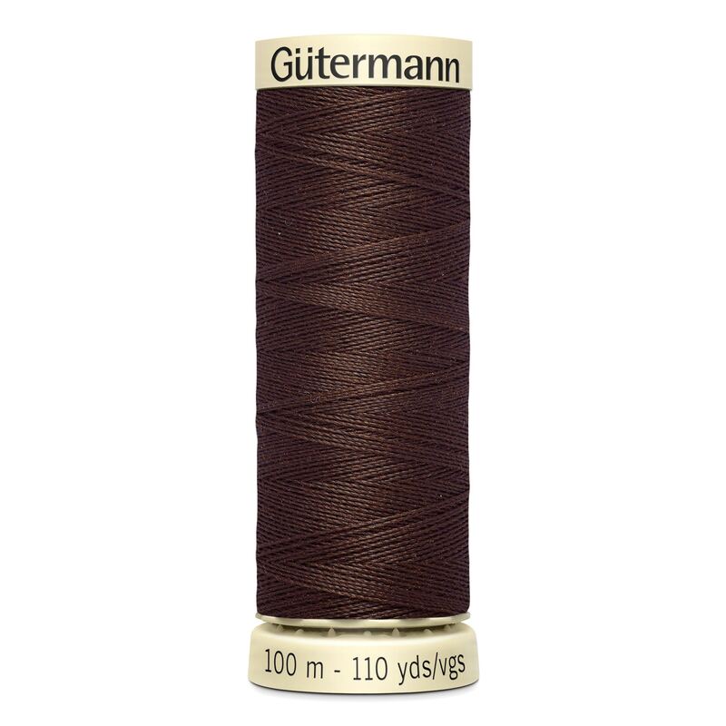 Gutermann Sew-all Thread 100m #774 DARK CHOCOLATE BROWN, 100% Polyester