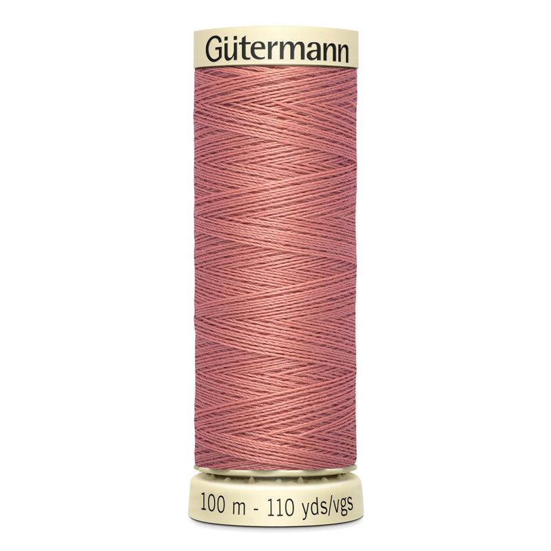 Gutermann Sew-all Thread 100m #79 CORAL PINK, 100% Polyester