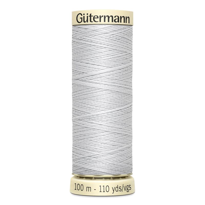 Gutermann Sew-all Thread 100m #8 SILVER GREY, 100% Polyester