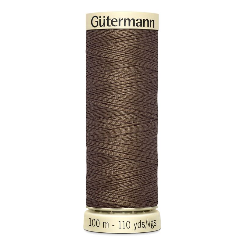 Gutermann Sew-all Thread 100m #815 BROWN, 100% Polyester