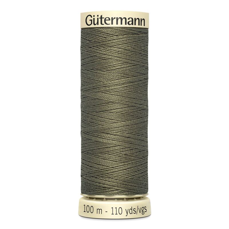 Gutermann Sew-all Thread 100m #825 DARK KHAKI GREEN, 100% Polyester