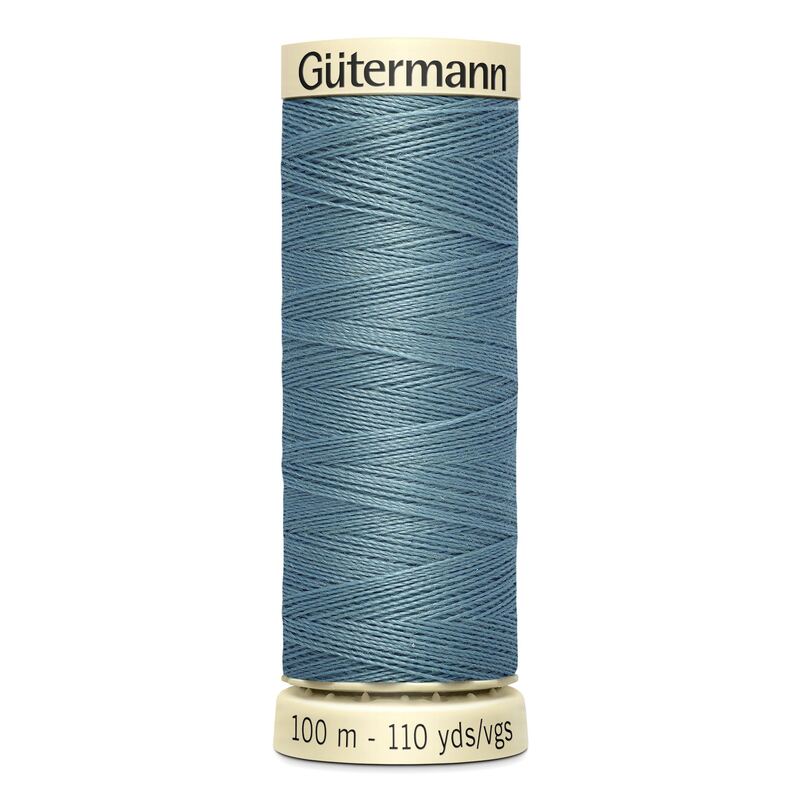 Gutermann Sew-all Thread 100m #827 STEEL BLUE GREY, 100% Polyester
