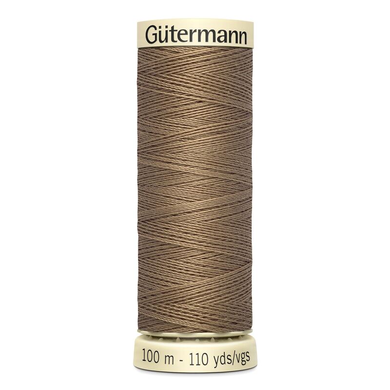 Gutermann Sew-all Thread 100m #850 LIGHT BROWN, 100% Polyester