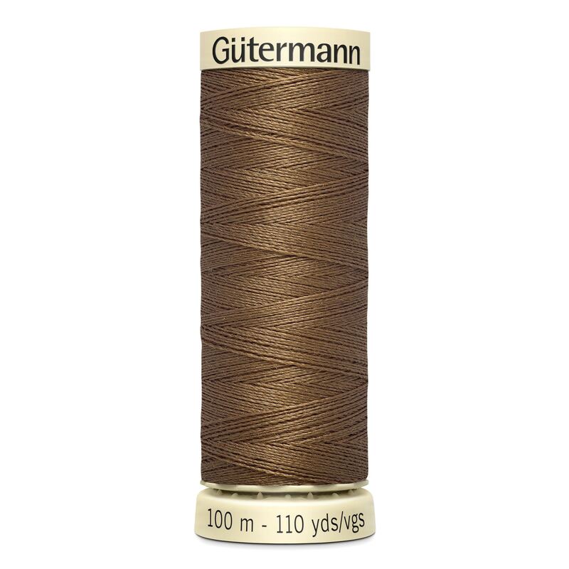 Gutermann Sew-all Thread 100m #851 BROWN, 100% Polyester