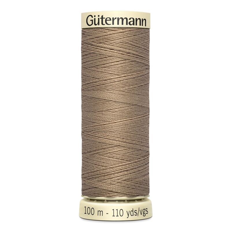 Gutermann Sew-all Thread 100m #868 BISCUIT BROWN, 100% Polyester