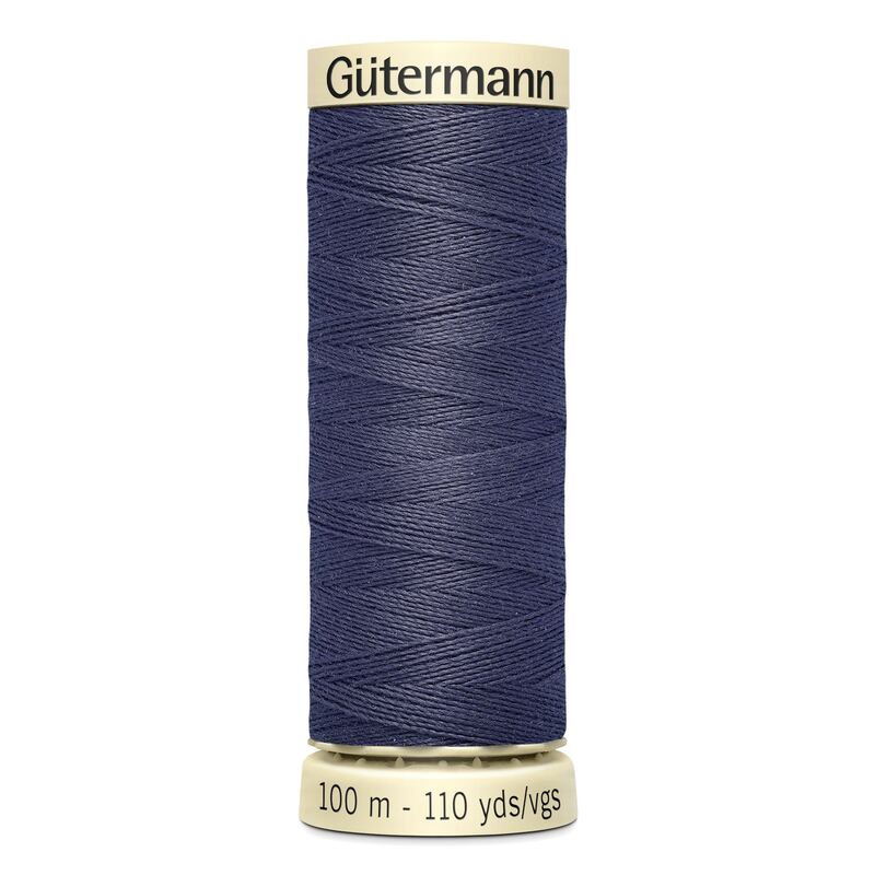 Gutermann Sew-all Thread 100m #875 DARK PURPLEISH GREY, 100% Polyester