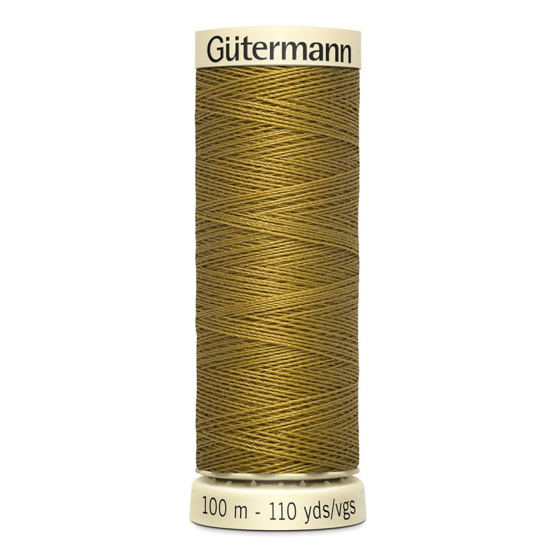 Gutermann Sew-all Thread 100m #886 GOLDEN OLIVE, 100% Polyester