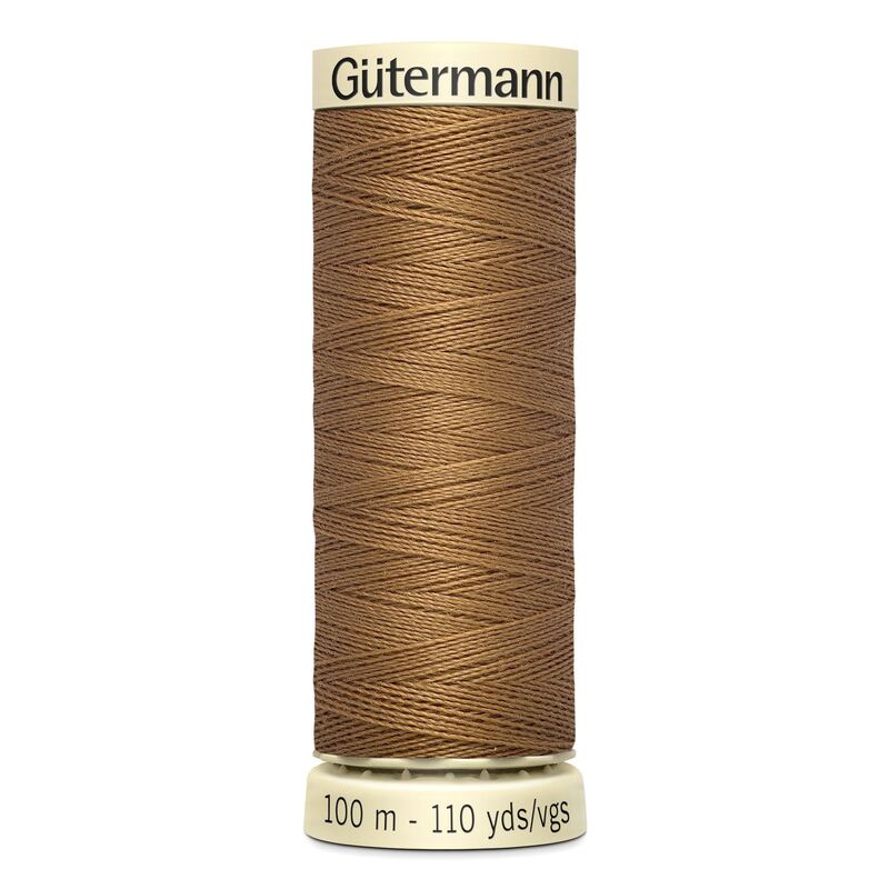 Gutermann Sew-all Thread 100m #887 LIGHT BROWN, 100% Polyester