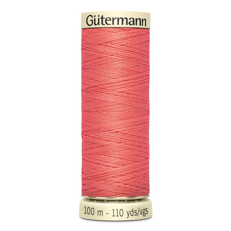 Gutermann Sew-all Thread 100m #896 APRICOT PINK, 100% Polyester