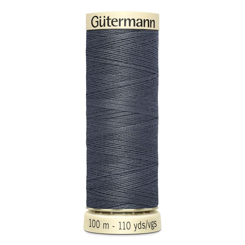 Gutermann Sew-all Thread 100m #93 DARK PEWTER GREY, 100% Polyester