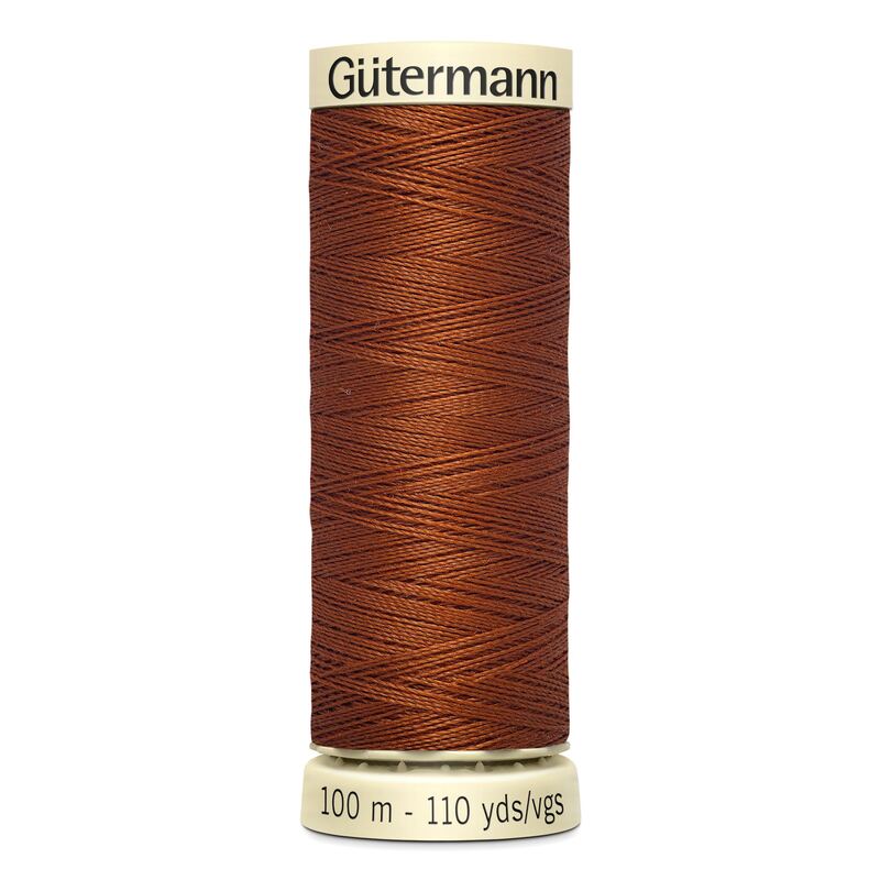 Gutermann Sew-all Thread 100m #934 DARK PUMPKIN, 100% Polyester