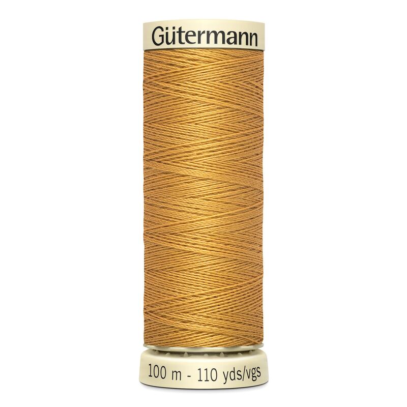 Gutermann Sew-all Thread 100m #968 GOLD, 100% Polyester