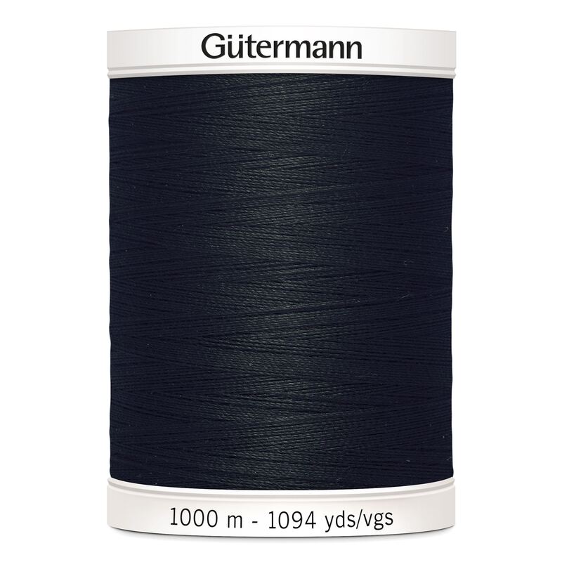 Gutermann Sew-all Thread #000 BLACK 1000m Spool M292 100% Polyester