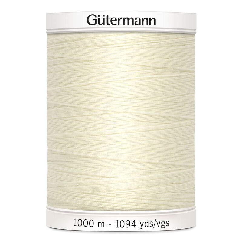 Gutermann Sew-all Thread #1 IVORY 1000m Spool M292 100% Polyester