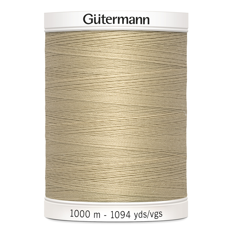 Gutermann Sew-all Thread #186 BEIGE TAN 1000m Spool M292 100% Polyester