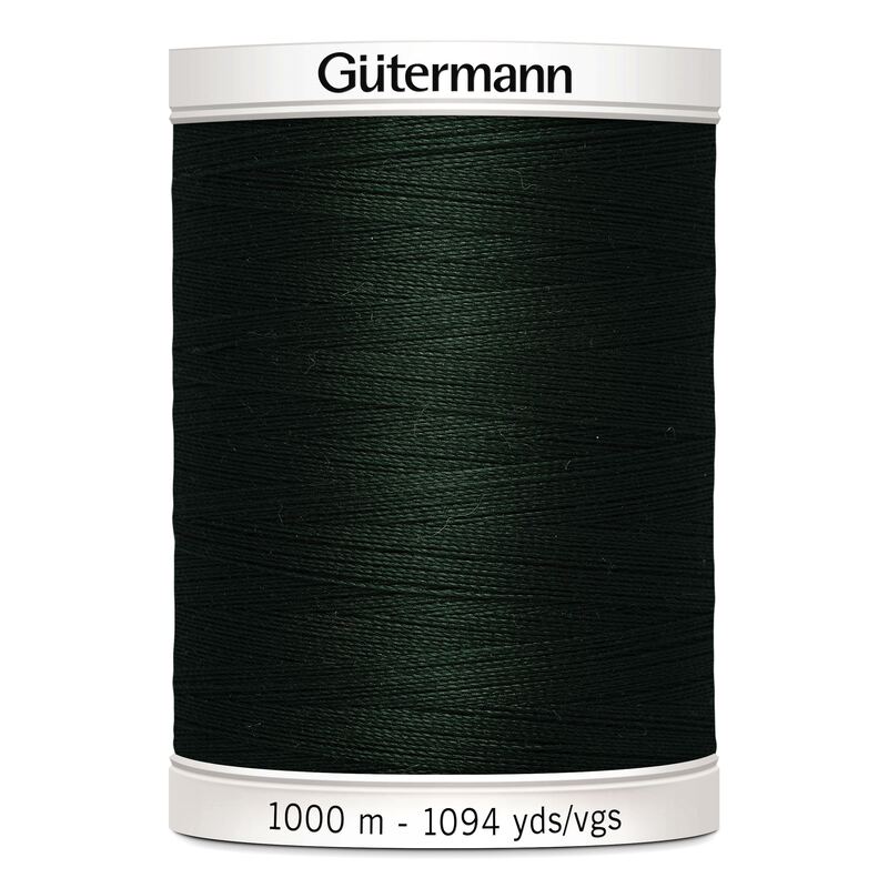 Gutermann Sew-all Thread #472 VERY DARK FOREST GREEN 1000m Spool M292 100% Polyester