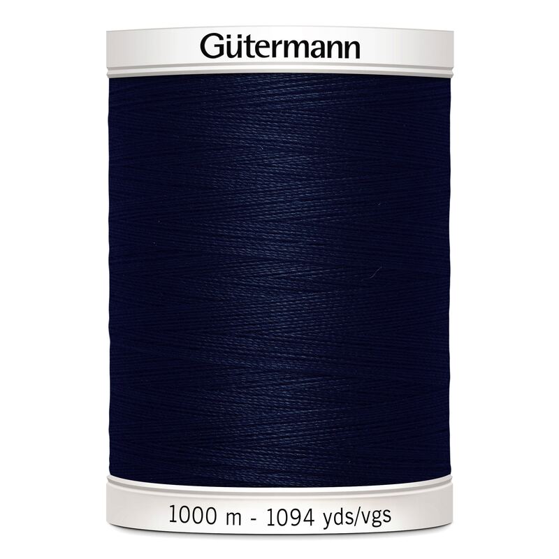 Gutermann Sew-all Thread #665 ULTRA DARK NAVY BLUE 1000m Spool M292 100% Polyester