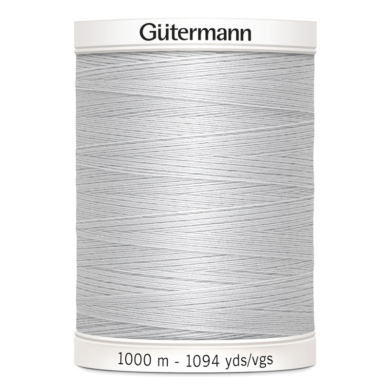 Gutermann Sew-all Thread #8 SILVER GREY 1000m Spool M292 100% Polyester