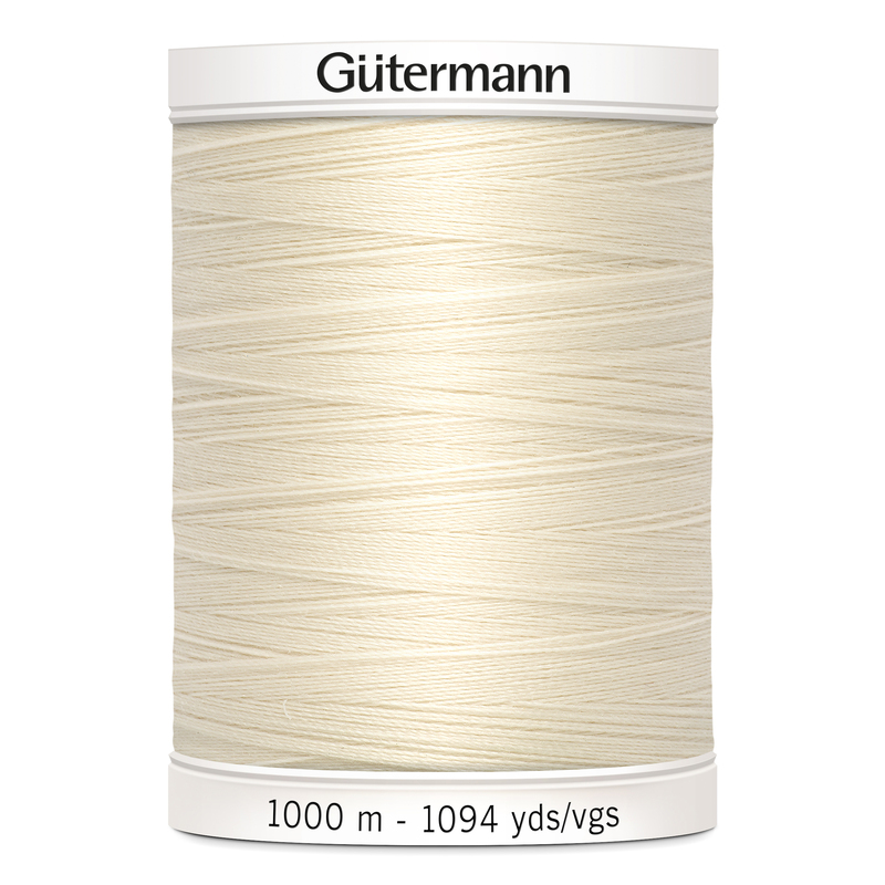 Gutermann Sew-all Thread #802 ECRU 1000m Spool M292 100% Polyester