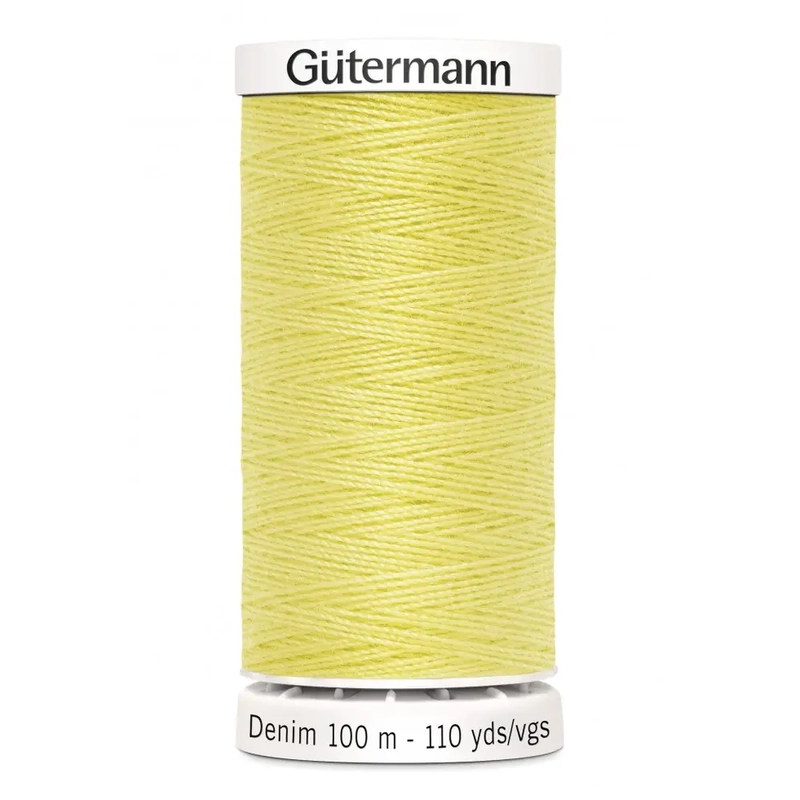 Gutermann Professional Denim Jeans Thread, #1380 YELLOW, 100m Spool